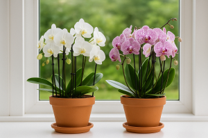 Storczyk Phalaenopsis Cascade doniczka 18 cm wysokość 50 cm